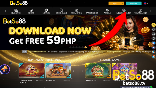 Step.1 : Visit the Betso88 casino website and find the sign up button in the upper right corner of the homepage