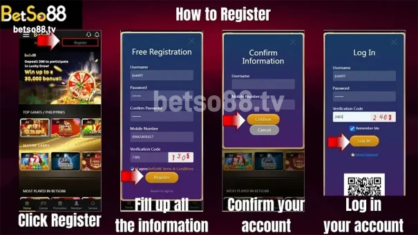 BetSo88 register login